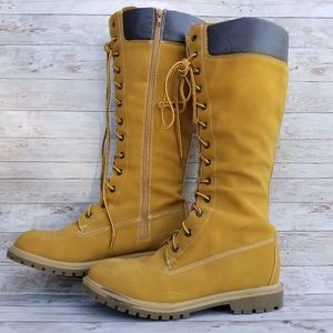 Knee high work boots Womens Size 10